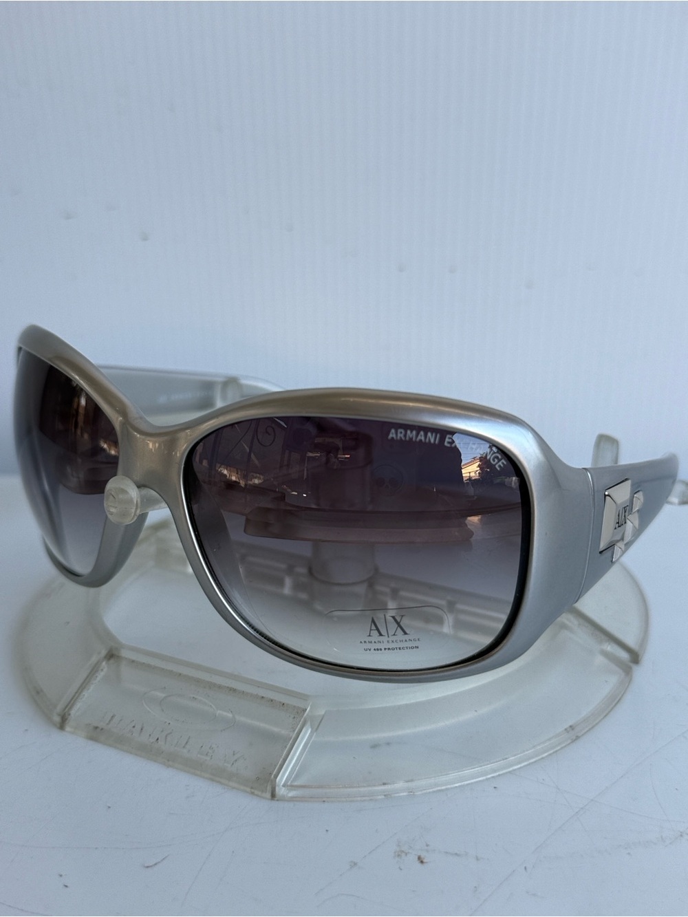 NEW ARMANI EXCHANGE AX088/S Silver Sunglasses NEW WITHOUT TAGS